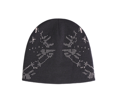 Scattered Graphic Reversible Beanie - Charcoal