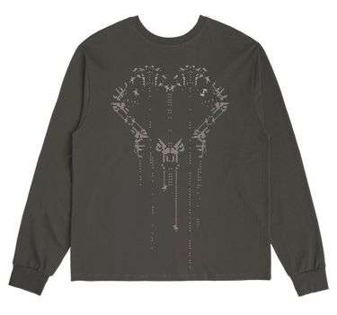 Scattered Graphic Long Sleeves - Charcoal