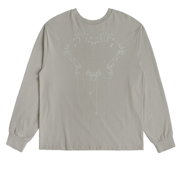 Scattered Graphic Long Sleeves - Grey