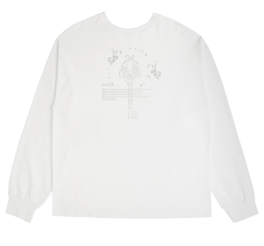 Scattered Graphic Long Sleeves - Off White