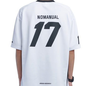 17 MESH BLOCK FOOTBALL JERSEY - WHITE