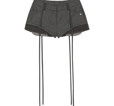 Micro Wool Shorts - Grey