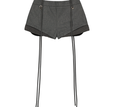 Micro Wool Shorts - Grey