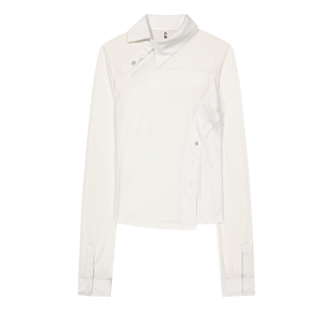 Starcut Jersey Collar Tee - Off White