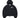 HOODED BOMBER JACKET - BLACK