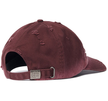 DESTROYED BALL CAP - WASHED BURGUNDY