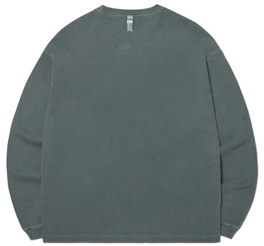 A.W WAFFLE LONG SLEEVE TEE - KHAKI GRAY