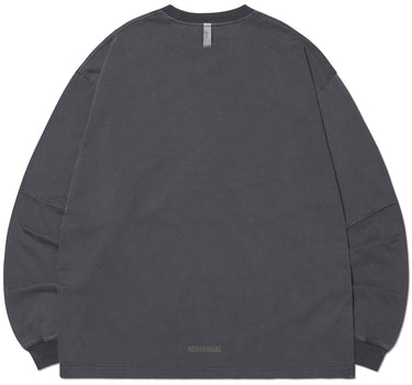 SLASH LONG SLEEVE TEE - CHARCOAL