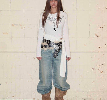 Cowl Tied Warm Hoodie - WHITE