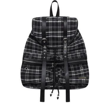 Double Belted Moto Backpack - CHECK