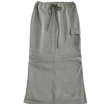 Parachute Maxi Skirt - SAGE GREEN
