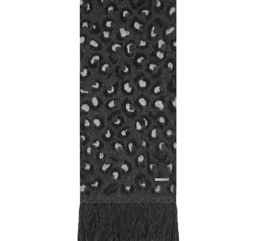 Leopard Alpaca Muffler (GREY)