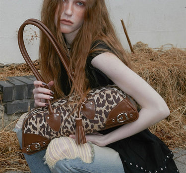 Belted Bohem Bag - LEOPARD