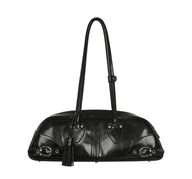 Belted Bohem Bag - BLACK