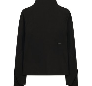 Mock Neck Tee - Black