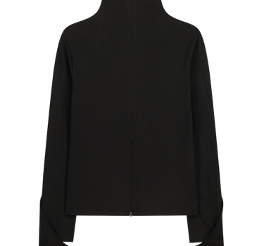 Mock Neck Tee - Black