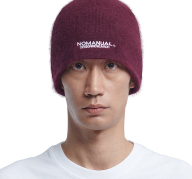 NM HAIRY BEANIE - BURGUNDY