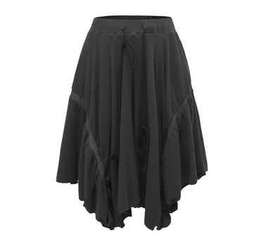 Overall Flare Skirt Charcoal