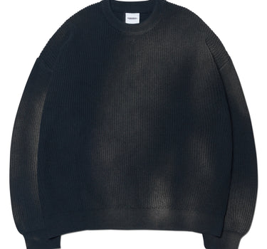 SPRAY DYEING KNIT - BLACK