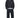 STITCHED WORK PANTS - BLACK