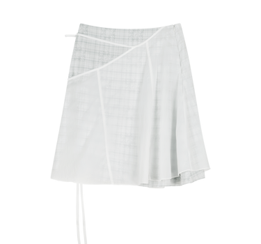 Layered Strap Flare Skirt - Off White