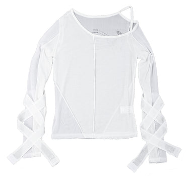 Bandage Mesh T-shirt - White