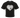 Crystal Heart Crop Top - BLACK
