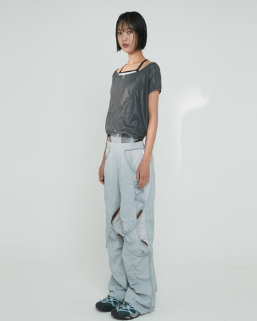 Open Snap Light Pants - Grey – NUNCHI